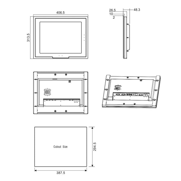 Kinco MT5720T-DP 15" TFT  HMI ,HAVE IN STOCK