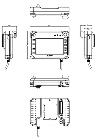 Kinco SZ7, SZ7S, SZ7E,SZ7ES 7"TFT 800*480 HMI SCREEN PANEL ,HAVE IN STOCK,FASTING SHIPPING