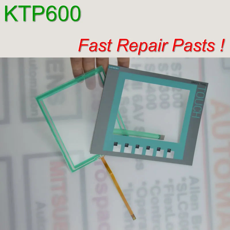 6AV6647-0AD11-3AX0 KTP600 Membrane Keypad+Touch Glass for SIMATIC HMI Panel repair~do it yourself, Have in stock