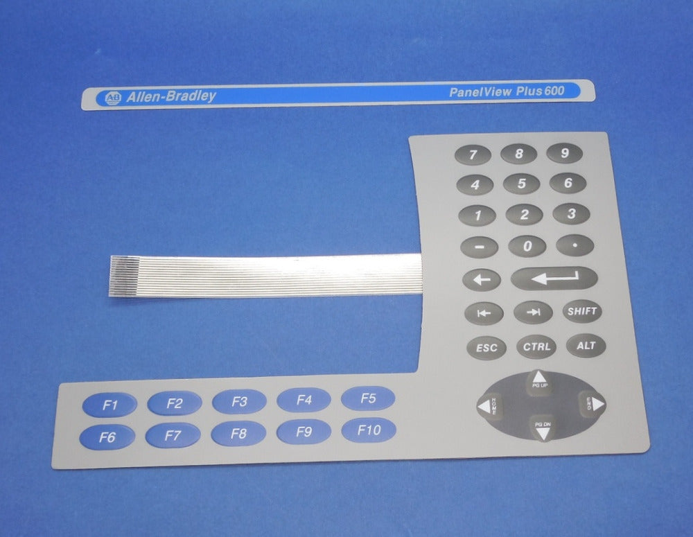 ALLEN BRADLEY PANELVIEW PLUS 600 2711P-K6 MEMBRANE COVER OVERLAY KEYPAD 2711P-K6C K6M