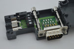 PLC Profibus DP Bus Connector 90 degree with PG programming port 6ES7 972-0BA12-0XA0 DP port With terminating resistor