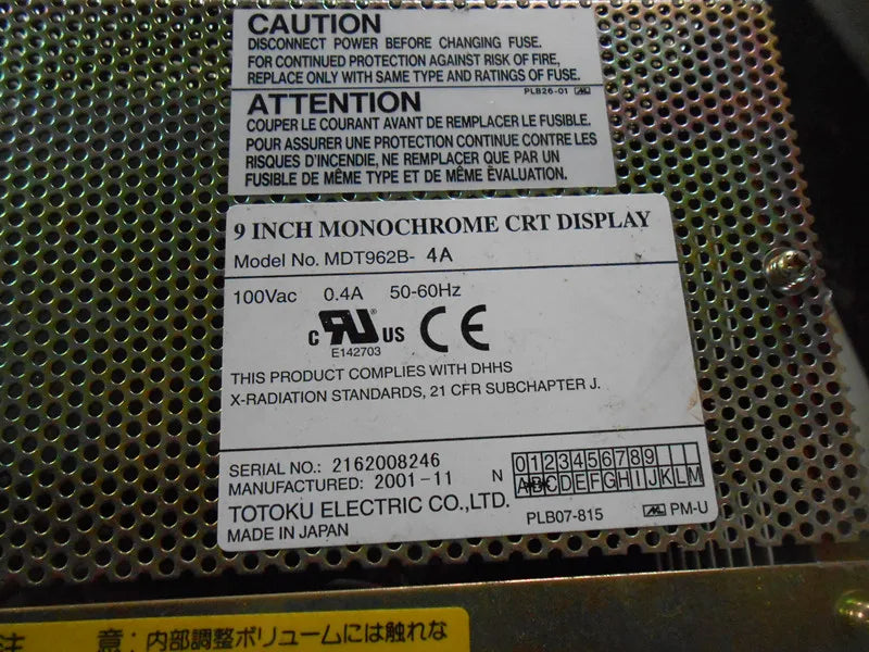 MDT962B-4A compatible LCD display 9 inch for M500 M520 CNC system CRT monitor,HAVE IN STOCK