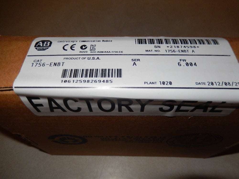 1756-ENBT 1756ENBT Allen Bradley New in orignal box, *FACTORY SEALED* FAST DELIVERY
