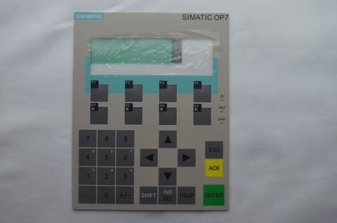 New Membrane keypad 6AV3 607-1JC30-0AX0 for OP7/DP12 hmi keypad , simatic HMI keypad , IN STOCK