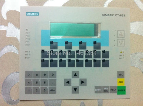 NEW C7-633 6ES7633-2BF02-0AE3 ! Touch Screen panel Membrane Keypad hand wheel Button mask for 6ES76332BF020AE3,FREE SHIPPING