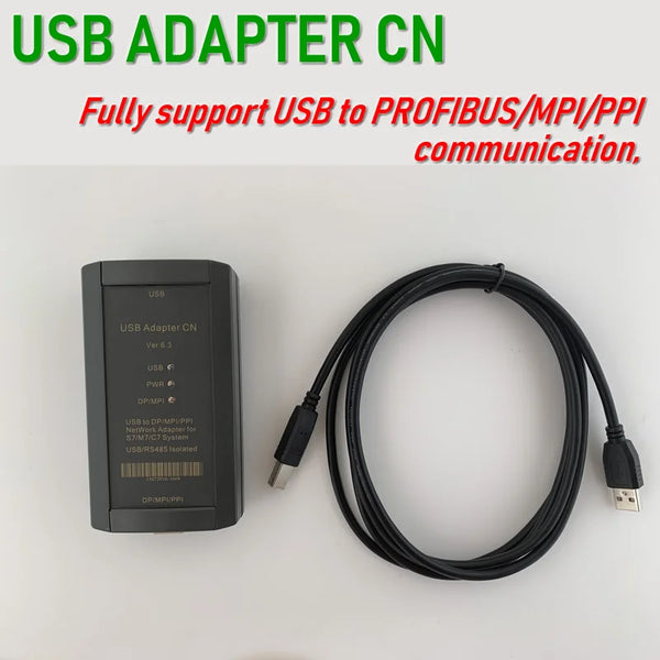 6ES7972-0CB20-0XA0:Compatible with Siemens PC Adapter USB Adapter Maximum Rate 1.5Mbps Optical Isolation