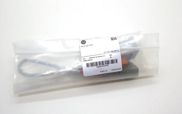 ALLEN-BRADLEY 1763-NC01 DH-485 CABLE 8-PIN MINI DIN TO 6-PIN MICROLOGIX,HAVE IN STOCK
