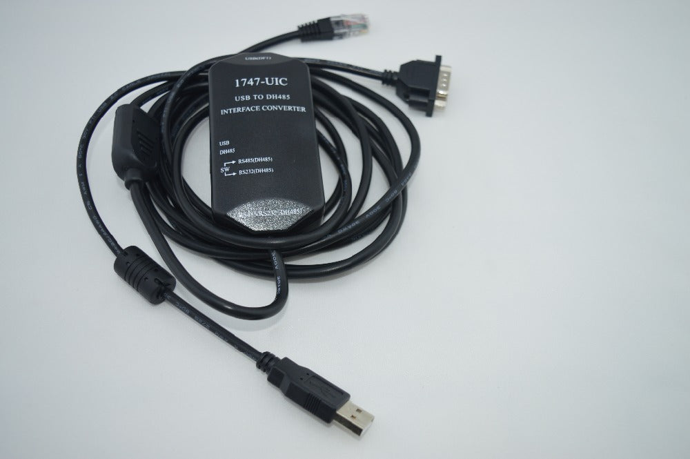 1747-UIC Programming Adapter Cable USB to DH485 - USB to 1747-PIC for Allen Bradley SLC 5 FTDI Chipset