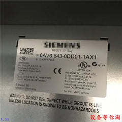 6AV6643-0DD01-1AX1 6AV6 643-0DD01-1AX1 SIMATIC MP 277 10" KEY PANEL 10 4" TFT DISPLAY & HAVE IN STOCK