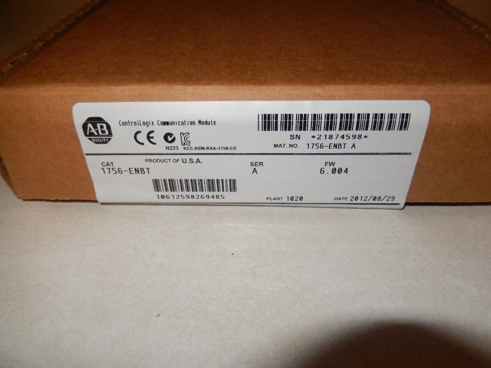 1756-ENBT 1756ENBT Allen Bradley New in orignal box, *FACTORY SEALED* FAST DELIVERY