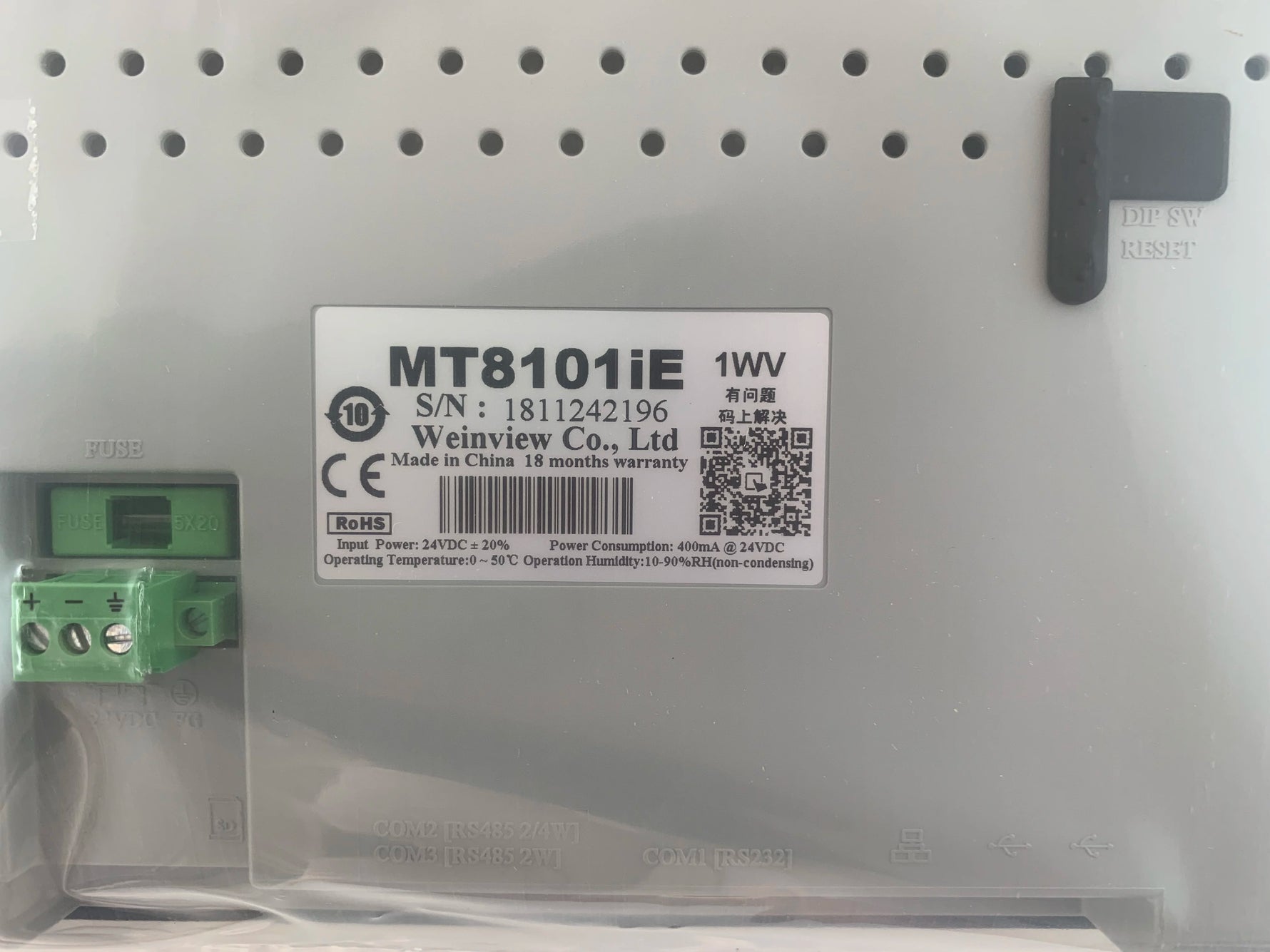 WEINVIEW MT8101iE EThernet 10.1 '' inch 800x480 Touch Panel Screen LED Display HMI, Replace MT8100i MT8100iE