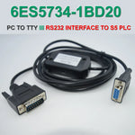 6ES5734-1BD20,PC-TTY PC to TTY Adapter Programming Cable for  S5 PLC 6ES5 734-1BD20,FAST SHIPPING