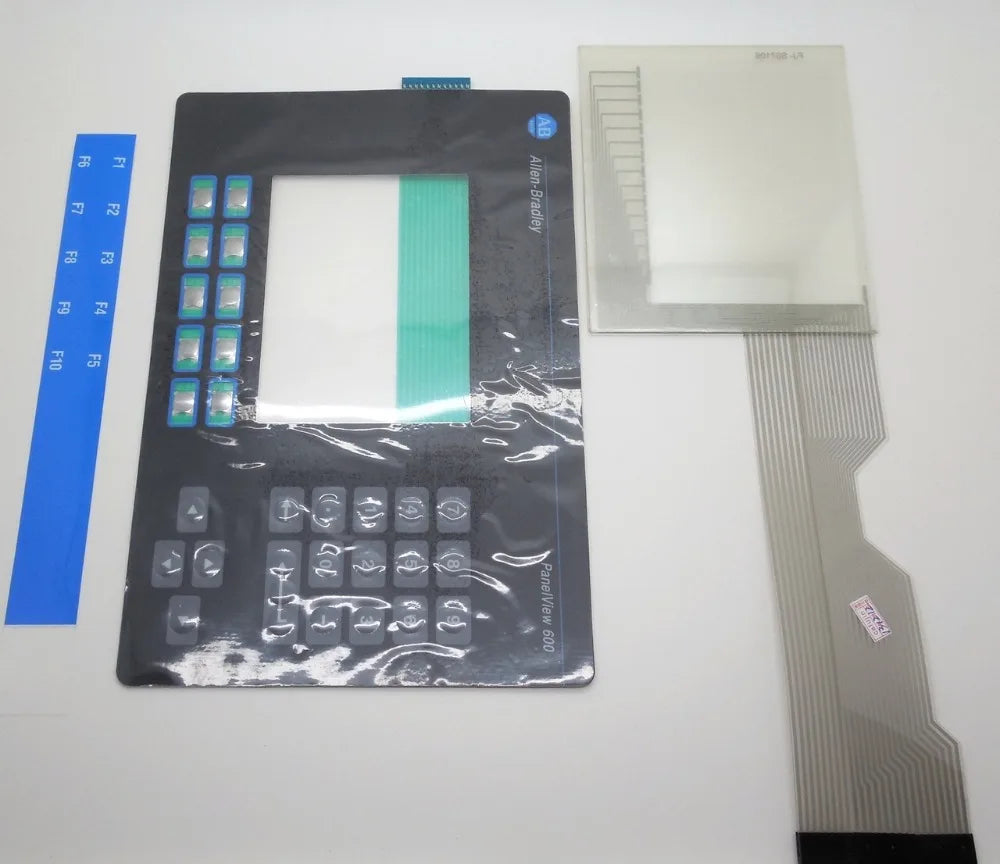 ALLEN BRADLEY 2711-K6 PANELVIEW 600 KEYPAD AND TOUCH GLASS REPLACEMENT 2711-K6 OVERLAY, HAVE IN STOCK