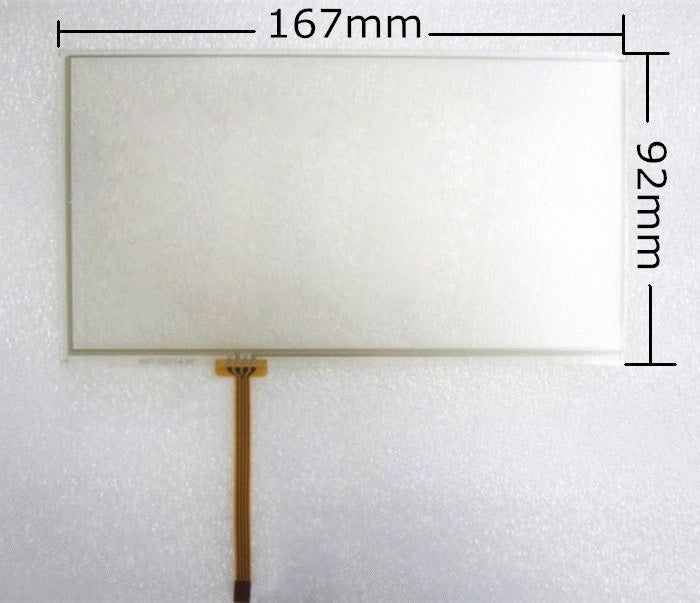 6.95 inch 167*93mm 167x93mm 4 Wire Resistive Touch Screen Digitizer For C070VW03 TM070RDH01 Display Size 159*86MM, FAST SHIPPING