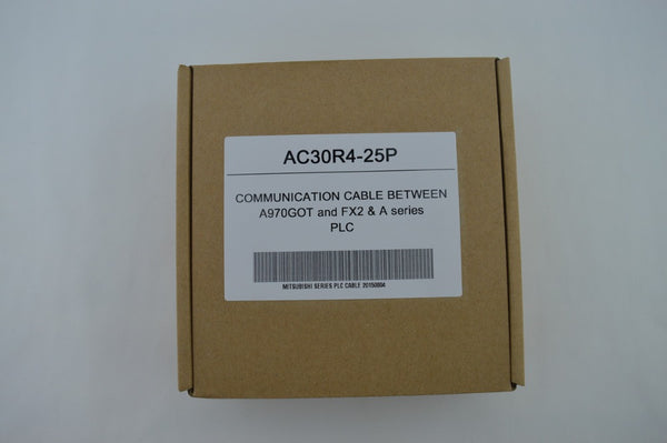 AC30R4-25P,Communication Cable between A970GOT and FX2 & A SERIES PLC, FREE SHIPPING