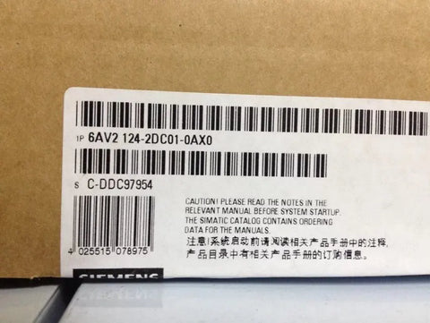 6AV2124-2DC01-0AX0 6AV2 124-2DC01-0AX0 SIMATIC HMI KTP400 COMFORT,TOUCH AND KEY OPERATION,4" TFT,NEW & HAVE IN STOCK