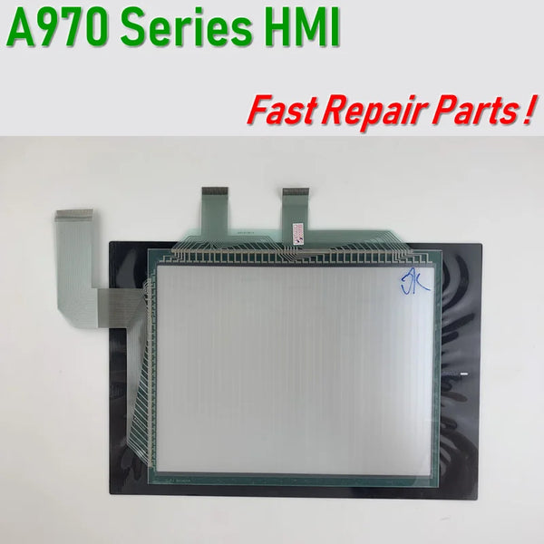 A975GOT,A970GOT Touch Glass screen+Membrane Film for HMI Panel repair~do it yourself,New & Have in stock