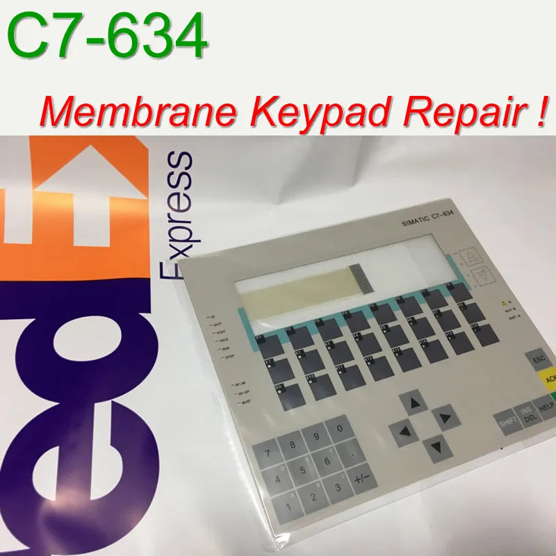 6ES7634-1DF00-0AE3 C7-634 Membrane Keypad for SIMATIC & GEA HMI Panel repair~do it yourself, Have in stock