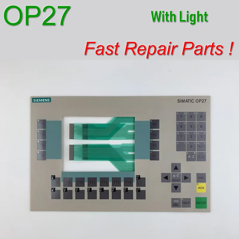 6AV3627-1SK00-0AX0 6AV3 627-1SK00-0AX0 OP27 Membrane Keypad for SIMATIC HMI Panel repair~do it yourself, Have in stock
