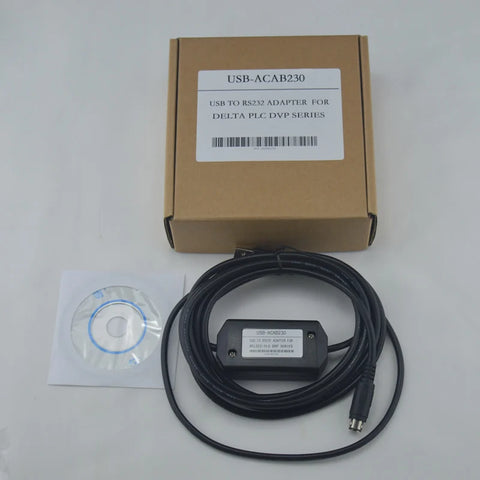 USBACAB230 Delta PLC Programming Cable USB TO RS232 Adapter For USB-DVP ES EX EH EC SE SV SS Series Cable