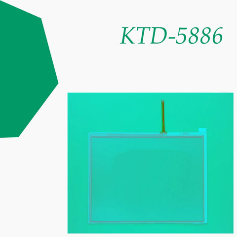 KTD-5886 Touch Screen Glass for HMI Machine Operator's Panel repair~do it yourself, Have in stock