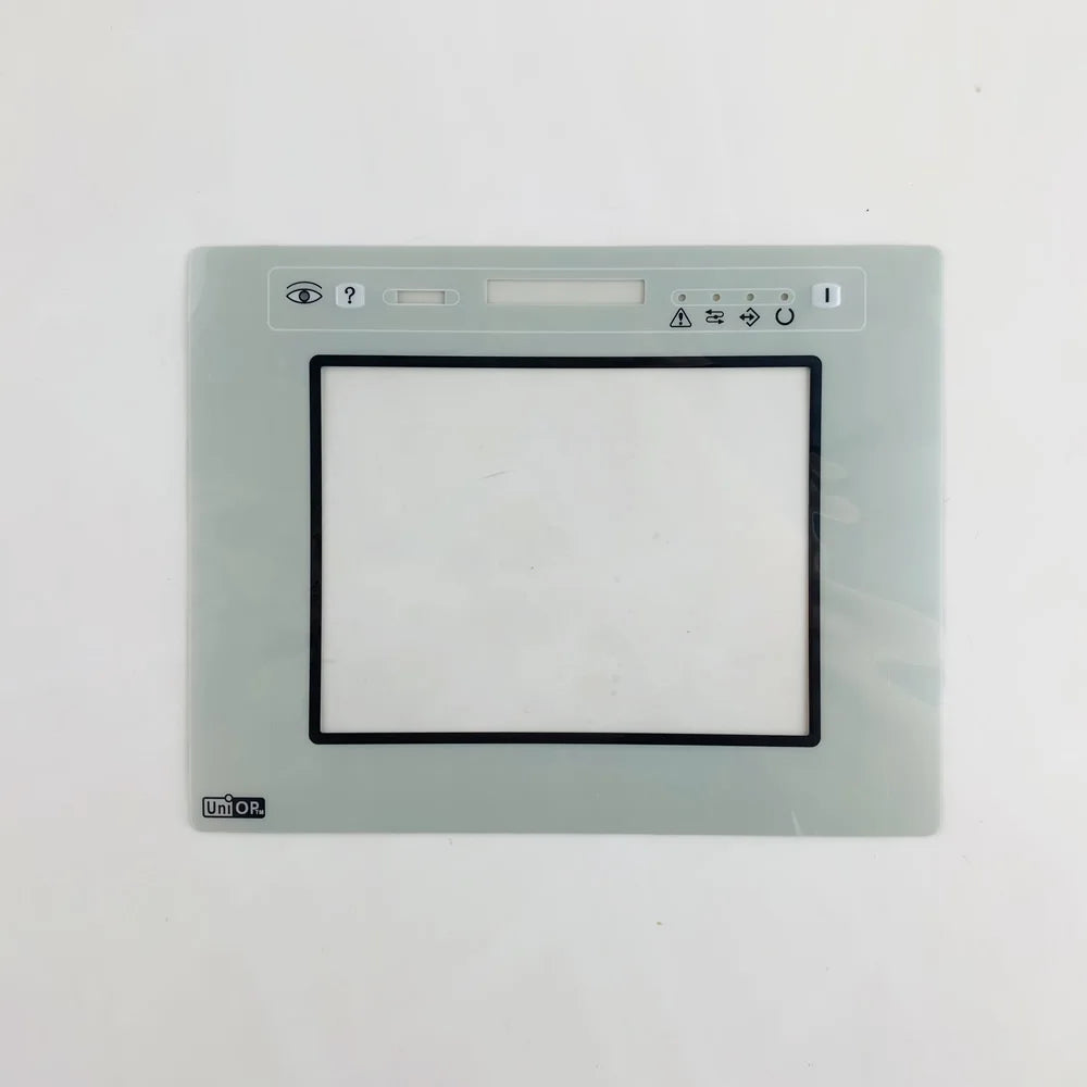 eTOP10C-0050 Touch Glass with front protective film for Uniop Operator's panel repair~do it yourself,Have in stock