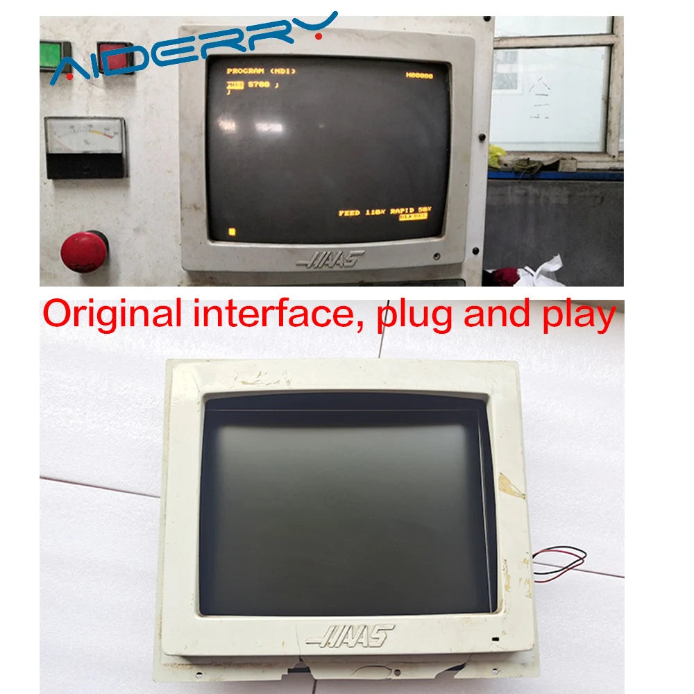 NEW Aiderry Monitor Compatible 14 Inch For HAAS VF1 VF2 VF3 VF7 CNC Machine Replace CRT Monitor