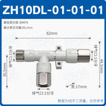 SMC Type ZH10DS-06-06-08 & ZH13DS-01-02-02 Vacuum Generator, Quick‑Plug Tubular Ejector, High‑Vacuum Pneumatic Suction Unit