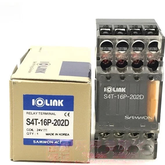 Genuine S4T-16P-202D Relay Module, Built-in Panasonic AQZ202D PhotoMOS, R4T-16P-S R4T-YC 4-Point Relay Board, Industrial Automation SSR