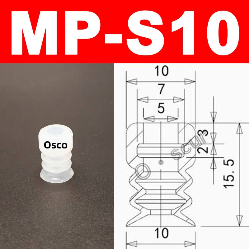 New Robot Vacuum Suction Cup Base Holder, Side Tail Air Intake Installation Design, 7MM Diameter Suction Cup, Small Head Suction Rod Pneumatic Robot Arm Accessories