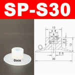 New Robot Vacuum Suction Cup Base Holder, Side Tail Air Intake Installation Design, 7MM Diameter Suction Cup, Small Head Suction Rod Pneumatic Robot Arm Accessories