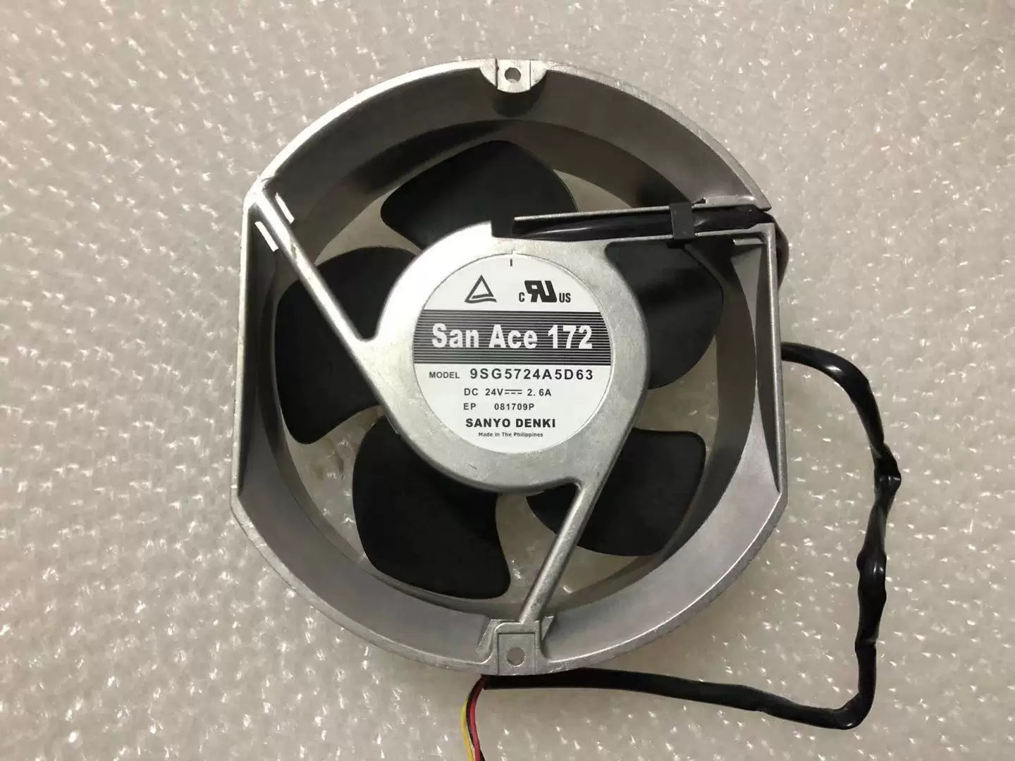 Original Genuine Sanyo Denki 9GV5724P5H03 9SG5724A5D63 24V 0.35A 172x150x51mm High Performance Cooling Fan for Industrial Equipment Servers Power Supplies