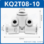 SMC Type KQ2T04-00 / KQ2T06-00 / KQ2T08-00 Equal Diameter T‑Type Pneumatic Fitting | One‑Touch Union Tee