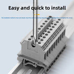 UK2.5B Terminal Block Connecting Strip FBI‑10‑6, Short Bridge for UK5N DIN Rail Terminals, 10‑Position Fixed Screw Bridge Jumper, 10 Pieces Per Pack