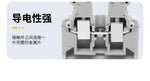 MBBK2.5 UKK3 UKK5 DIN Rail Double Layer Terminal Block, Dual Deck Screw Type Wiring Terminal Block With Copper Conductive Bar