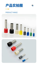 VE E1508 Pre‑Insulated Tubular Pin Terminal | Copper Crimp Cord End Ferrule | 1.5mm² Wire Lug | Industrial Wiring Connector