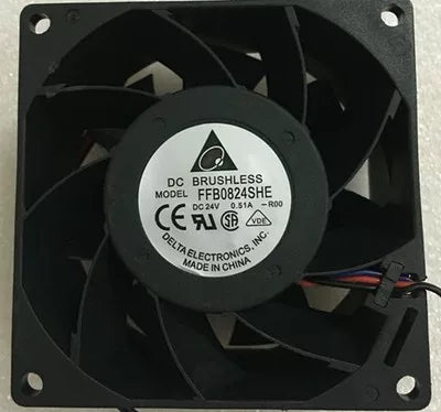 Toshiba Elevator Part CV330A Inverter Fan FFB0824SHE DC24V 80x80x25mm Cooling Fan for Elevator Drive