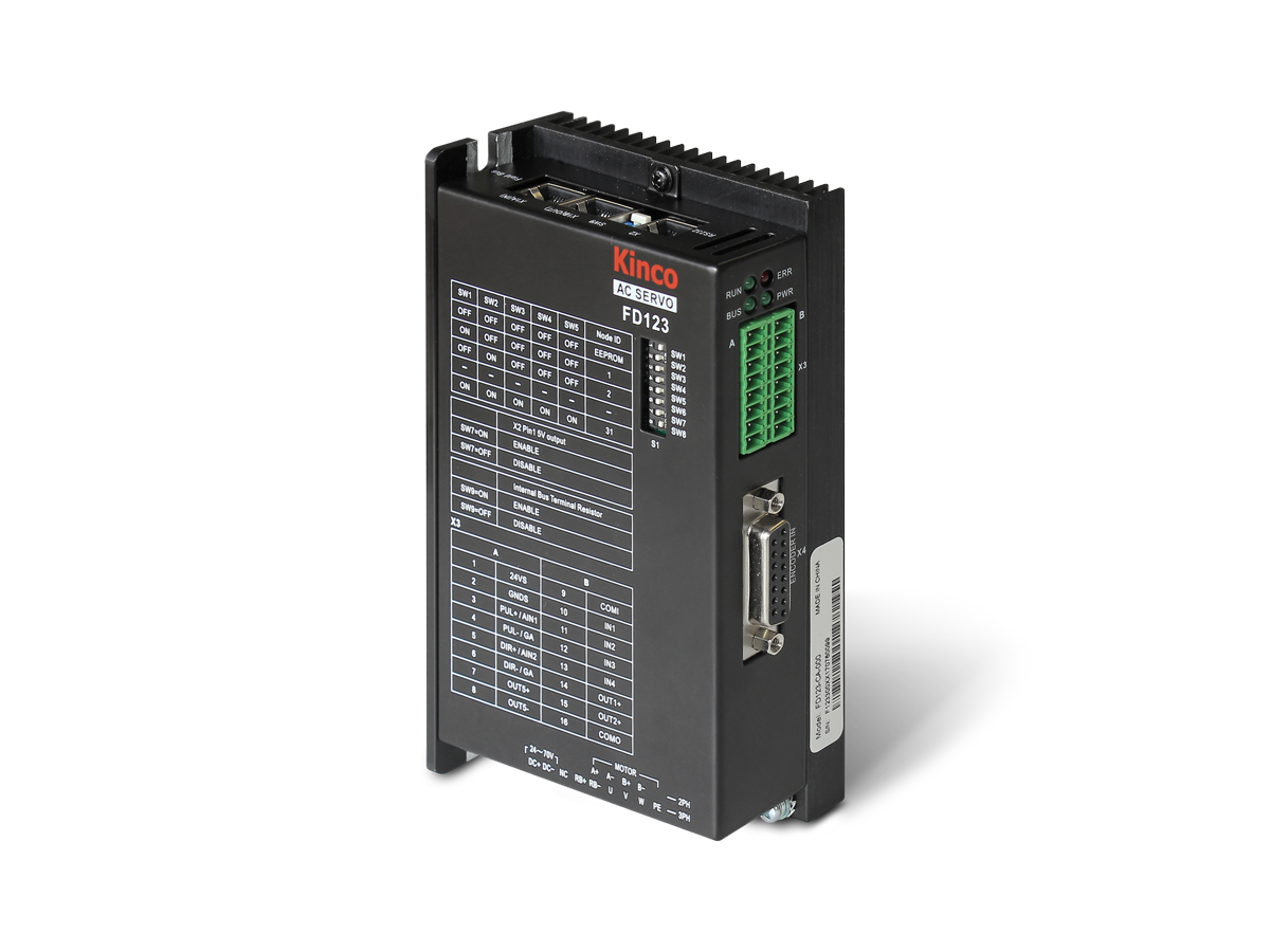 FD123-LA-000 Low Voltage Servo Driver AGV Car Drive RS232 + RS485 + Pulse Control