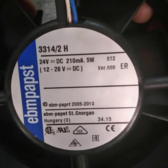 Original Germany imported 3314 3314/2H 3314N 24V210MA5W 3-wire inverter axial flow fan