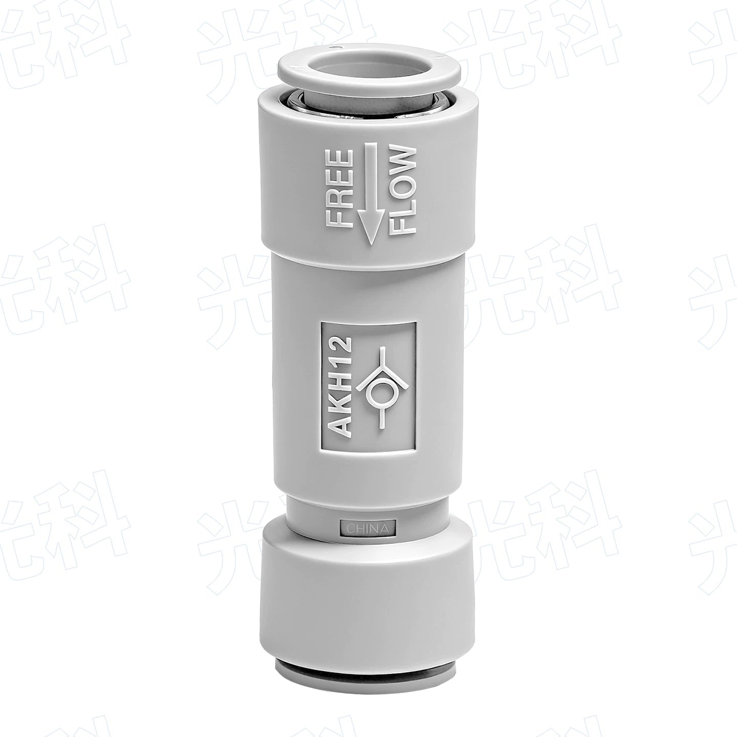 SMC Style AKH06‑00 / 08‑00 / 10‑00 / 12‑00 Straight Push‑In Pneumatic Check Valve, One‑Touch Non‑Return Valve