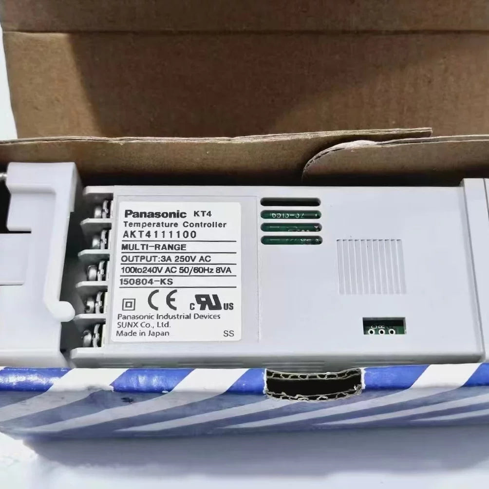 Original Panasonic KT4 Series PID Temperature Controller (AKT4111100 / AKT4112100 / AKT4111200 / AKT4112200), 48×48mm, Universal Input, Relay/SSR Output, 100–240VAC, Industrial Grade