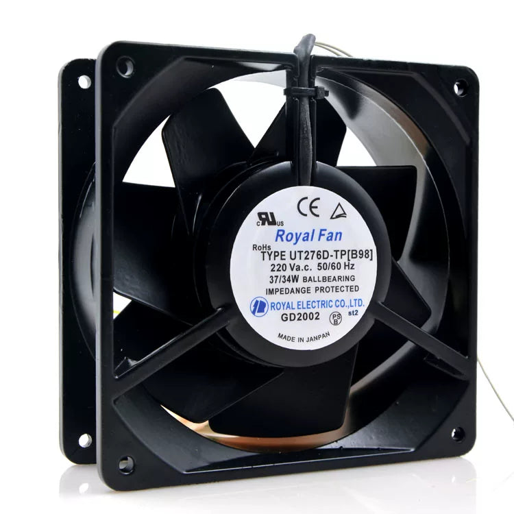 Royal Fan UT276D-TP B98 220V 37 34W 14050 High Temperature Resistant All Metal Fan for Industrial Cabinet