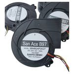 SANYO DENKI 9BMB24P2K27 DC Turbo Cooling Fan 9733 24V 1.62A for Server Cabinet Heat Dissipation