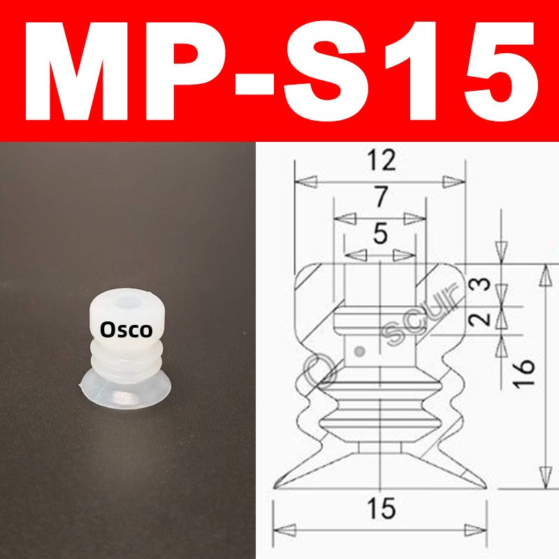 New Robot Vacuum Suction Cup Base Holder, Side Tail Air Intake Installation Design, 7MM Diameter Suction Cup, Small Head Suction Rod Pneumatic Robot Arm Accessories