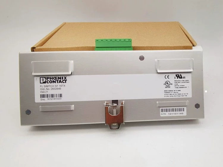 Genuine Phoenix Contact FL SWITCH SF 16TX 2832849 Industrial Unmanaged Ethernet Switch, 16-Port RJ45, 10/100Mbps, DIN Rail