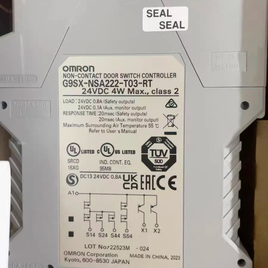 Genuine Omron G9SX Safety Relay (NSA222-T03-RT/RC, AD322-T15-RT/RC, GS226-T15-RT/RC), DC24V, Safety Outputs, PLe/Cat.4, DIN Rail, In Stock