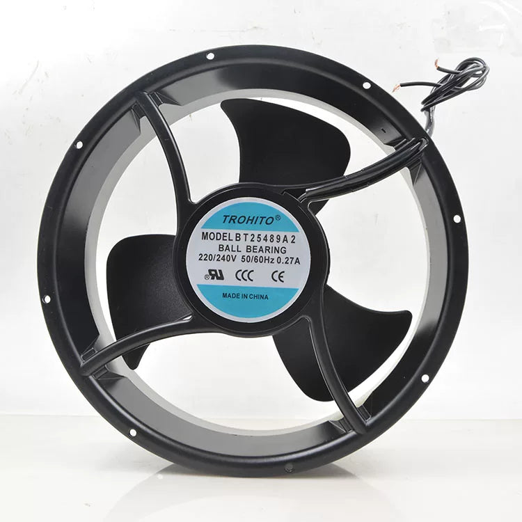 Genuine TROHITO MODEL BT25489A2 BT20060A2 AC220/240V 0.27A Axial Cooling Fan Industrial Cabinet Ventilation Fan