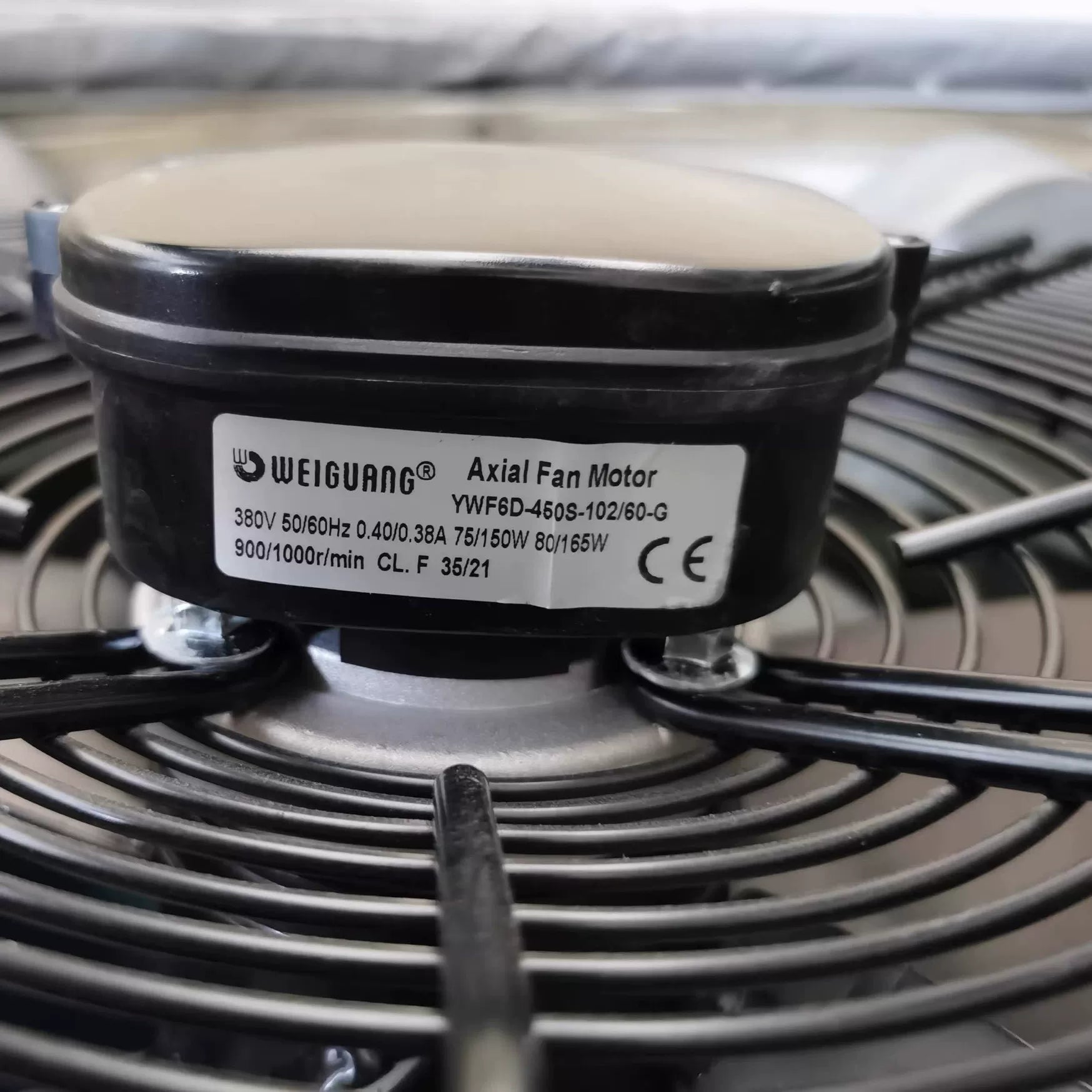 YWF6D-450S-102 60-G 380V 0.40A 0.38A 75W 150W 80W 165W Original Imported External Rotor Fan 450mm