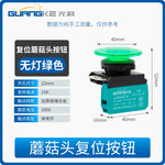 22mm Mushroom Head IP67 Waterproof Self‑Reset Push Button Switch, Red/Green Power Start/Stop Control