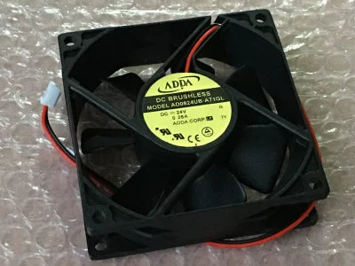 Original ADDA AD0824UB-A71GL 24V 0.26A 8cm 8025 Axial Cooling Fan for Inverter VFD